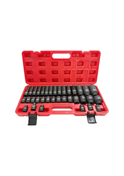 Takpower 1/2 Altı Köşe Uzun Ve Kısa Havalı Lokma Takımı 35 Parça