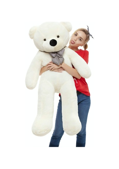 Kuki Oyuncak 140 CM Sevimli Beyaz Peluş Ayı