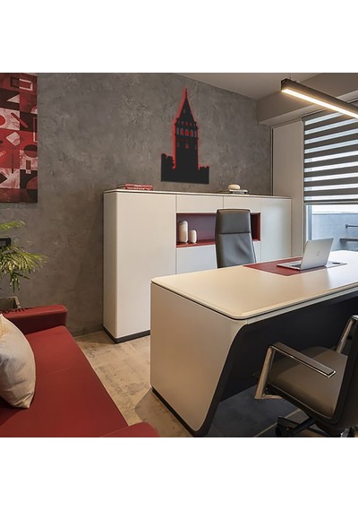 Led Aydınlatmalı İstanbul Galata Kulesi Silueti