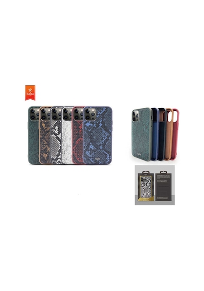 Kajsa Apple Uyumlu iPhone 12 Pro Kılıf Kajsa Glamorous Serisi Snake Pattern Kapak ZORE-216654