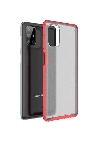 Samsung Uyumlu Galaxy M51 Kılıf Zore Volks Kapak-Kırmızı