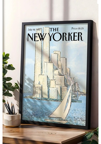 The New Yorker Çerçeveli Tablo July 19 1982