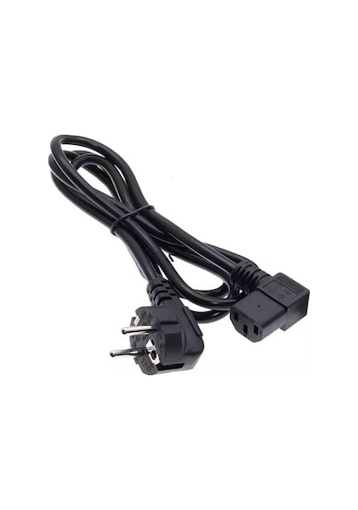 C13 Power Güç Kablosu 90° Derece L Uç Sol Açılı - 1.8 mt