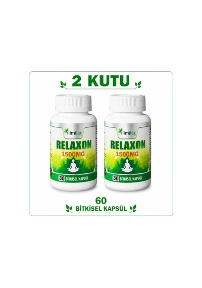Relaxon 1500 Mg 2 Kutu 60 Bitkisel Kapsül Relaxon Takviye Edici Gıda