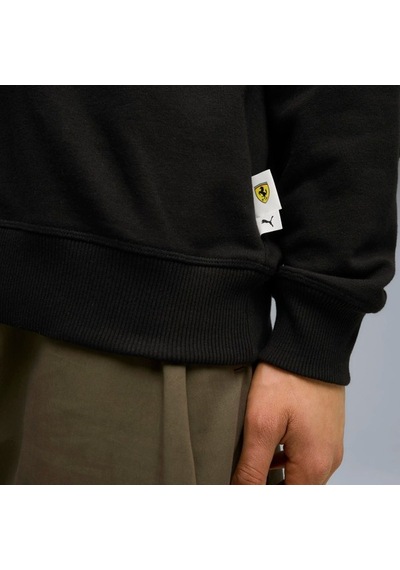 Erkek Puma Ferrari Tonal Shield Cn Siyah Erkek Sweatshirt