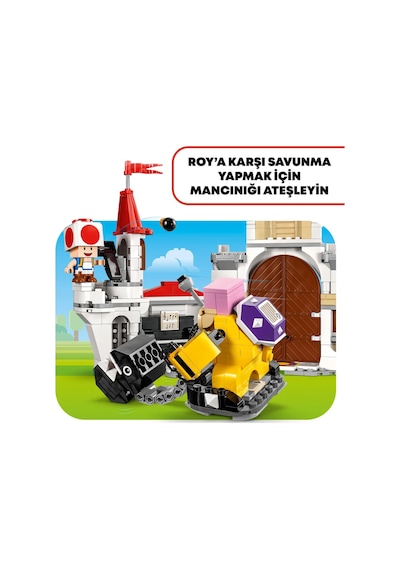 LEGO® Super Mario™ Peach’in Kalesi’nde Roy ile Savaş 71435 - 7 Yaş ve Üzeri Çocuklar için Yaratıcı Oyuncak Yapım Seti (738 Parça)