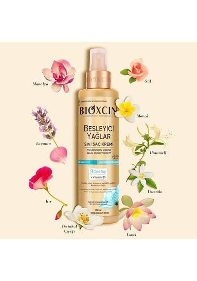 Bioxcin Besleyici Yağlar Sıvı Saç Kremi 200 Ml 9 Çiçek Yağı, Vitamin B5 Ve Biocomplex B11 İle Kuru Sku: Smg8690010396297
