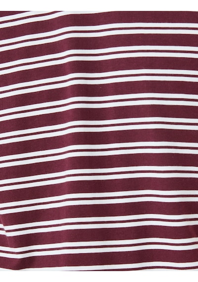 Koton Kısa Kollu Pamuklu Regular Fit Bisiklet Yaka Çizgili Tişört Bordo Çizgili 5sam10122hk Bordo Çizgili Bordo Koton Kısa Kollu Pamuklu Regular Fit Bisiklet Yaka Çizgili Tişört Bordo Çizgili 5sam10122hk Bordo Çizgili Bordo
