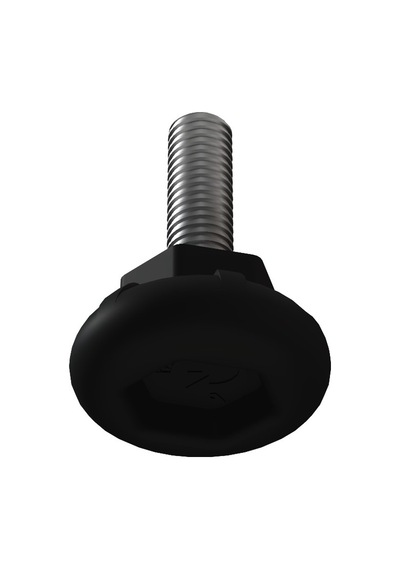 Cateksss M8x25 Vida Küçük Topuz Çap: 30 Mm Siyah - 18 Li Paket