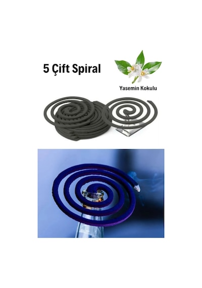 10 Lu Doğal Esansı Sineksavar Set Yavaş Yanan, İç İçe Geçmeli Spiral Tütsü Etkili Koruma Dış Mekan
