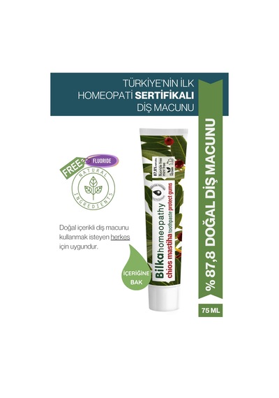 Homeopati Diş Macunu Mastika Sakızlı