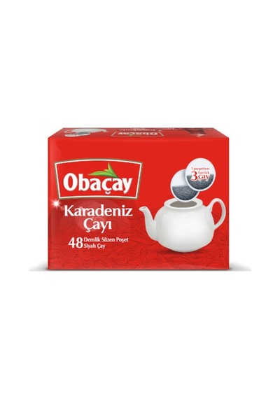 Obaçay Karadeniz Çayı Demlik Poşet 48 x 3.2 G