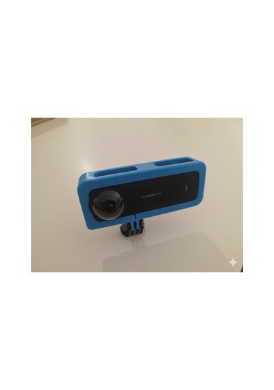 Insta360 X4 Yatay Çekim Aparatı Kırılmaz Esnek Malzeme Mavi