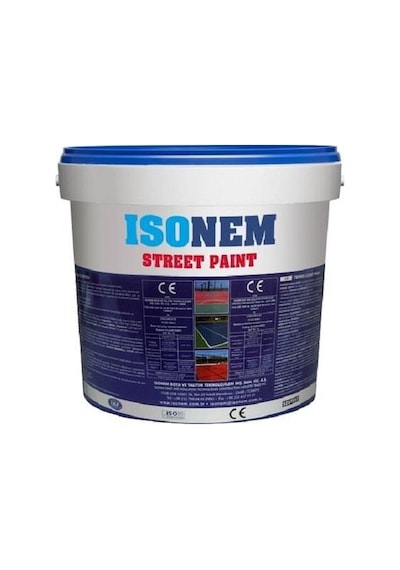 İsonem Street Paint Asfalt Ve Beton Zemin Boyası 18 Kg