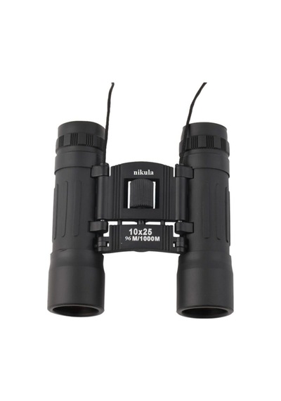 Nikula 10x25 El Dürbünü Kauçuk Kaplama Siyah