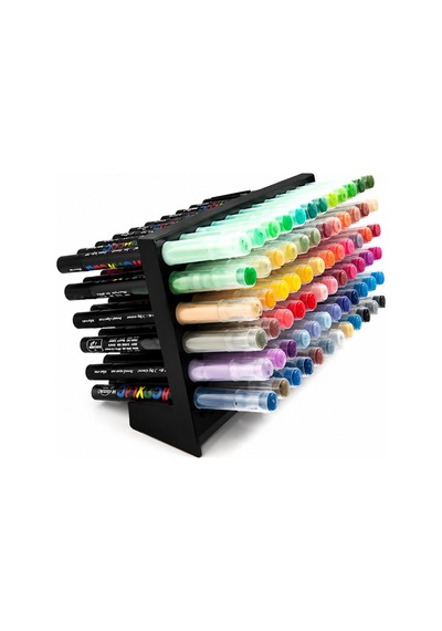 72 Slot Dev Kapasiteli Marker Kalem Standı Masaüstü Kalem Organizeri Çok Bölmeli Diğer
