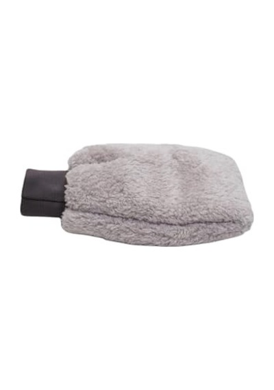 Welsoft Oto Yıkama Eldiveni Astarlı Araç Temizleme Mikrofiber Araba Cila Eldiveni Gri
