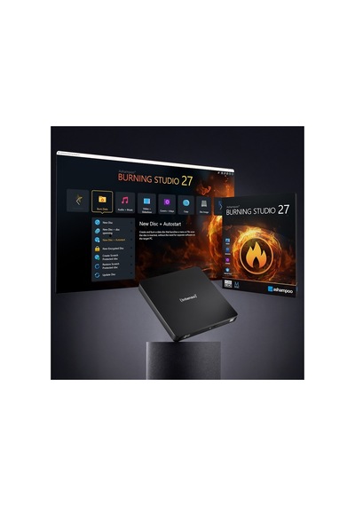 Intenso Eod 400d Slim 8xdvd 24xcd Usb 3.2 Cd/dvd Yazıcı 5401400 Siyah