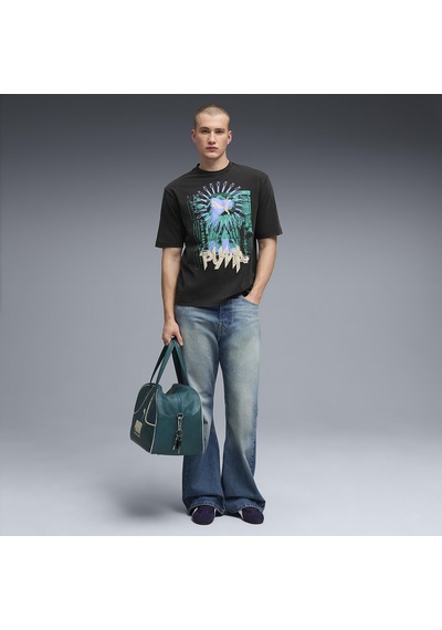 Puma Graphic Erkek Siyah Günlük Stil T-shirt 63444201