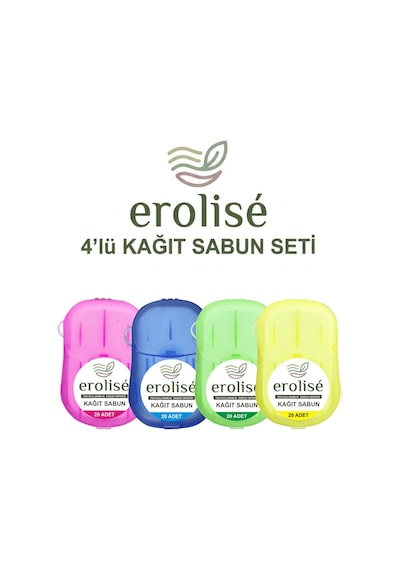 Erolise Elde Erir Kağıt Sabun 4 x 20 Yaprak