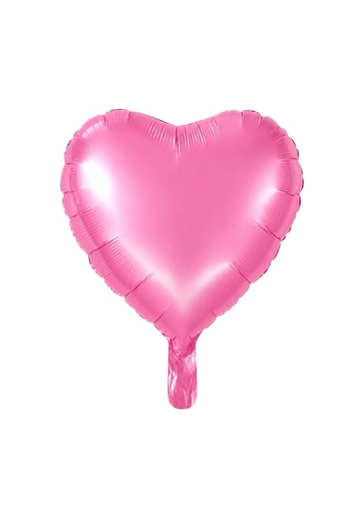 Pembe Kalp Folyo Balon 18 İnç - 45 Cm