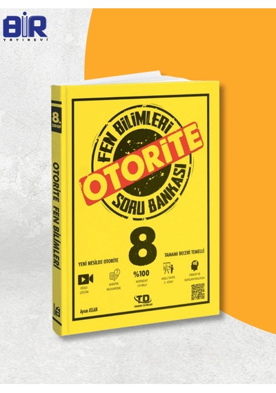 Otorite Fen Bilimleri 8.sınıf Soru Bankası Beceri Temelli Video Çözümlü