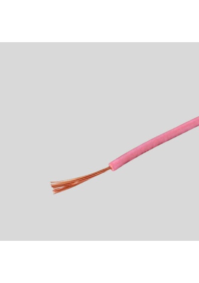 Han Nyaf-0.34-pm ,pembe 0.34mm² 1-damar/çok Telli 1-mt Nyaf Kablo