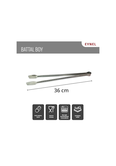 Klasik Metal Mangal Maşası 36 Cm-32 Cm-27 Cm Uzun-kısa Boy Çelik Yemek Barbekü Izgara Kömür Köz