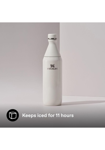 All Day Slim Soğuk Su Termosu 0.60 Litre - Krem Paslanmaz Çelik Çok Renkli