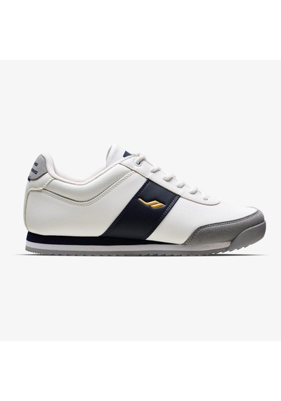 Lescon Flint 3 İnce Taban Erkek Sneakers Spor Ayakkabı Beyaz - Lacivert