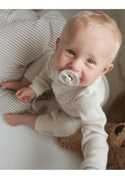 Bibs Colour Kauçuk Emzik - Ivory - 0-6 Ay