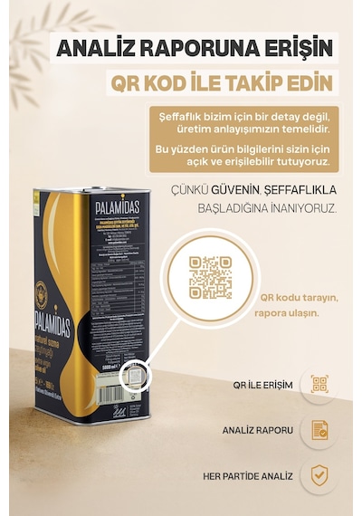 Palamidas Soğuk Sıkım Natürel Sızma Zeytinyağı Özel Harman 5 L