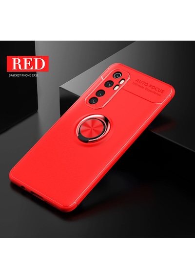 Xiaomi Mi Note 10 Lite Kilif Lens Koruma Standli Yüzüklü Silikon 407286675