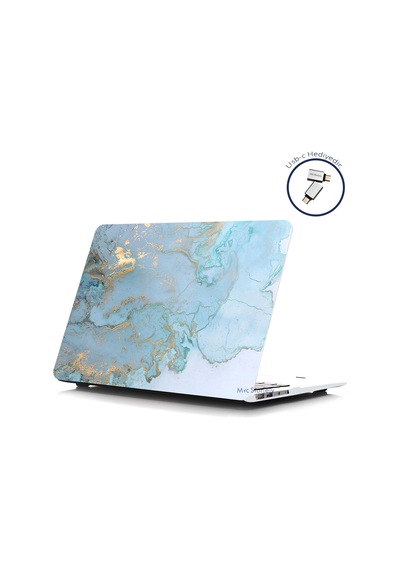 Apple Uyumlu MacBook Pro Kılıf 13inç M1-m2, Mermer06nl Type-c'li Model A2338 A2289 A2251 A1706-08 A1989 A2159 İle R-38