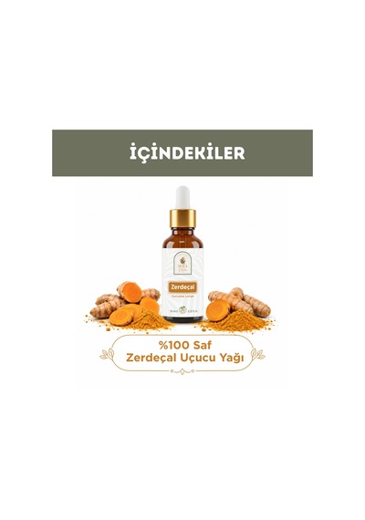 Zerdeçal Uçucu Yağı 10 Ml %100 Saf Ve Doğal