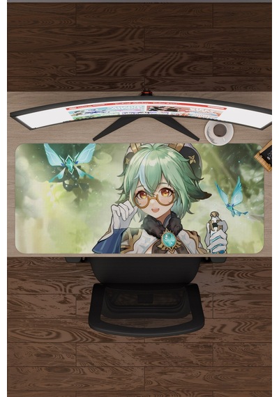 Sucrose Genshin Impact Anime Oyuncu V3 - 90x40 Xxl Gaming Mouse Pad Fare Altlığı