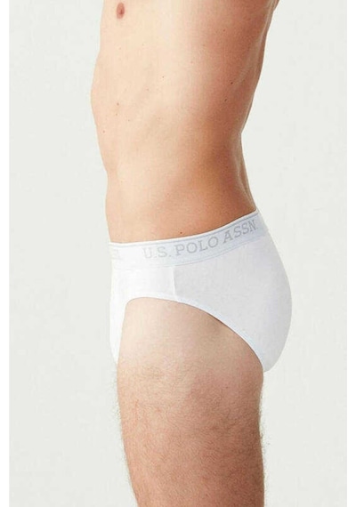 U.S. Polo Assn. U.S Polo Assn. 83057 Erkek 3 Lü Boxer-Beyaz - L