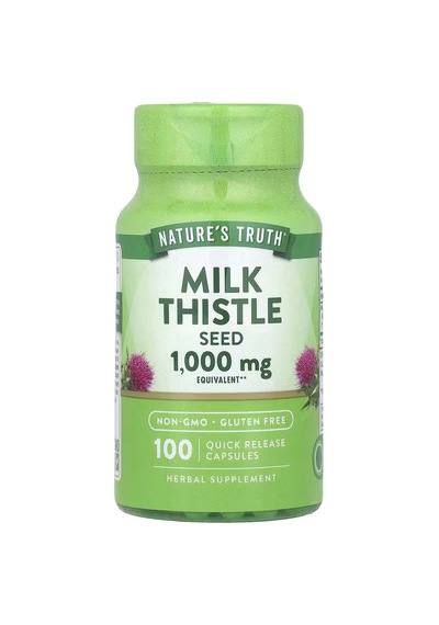 Nature's Truth Milk Thistle Seed 1,000 Mg, 100 Quick Release Caps Aromasız