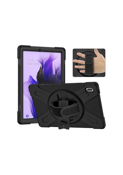 Galaxy Uyumlu Tab S7 FE LTE (T737-T736-T733-T730) Defender Standlı Kılıf
