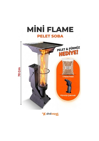 Ziraisepet Mini Flame Pelet Soba