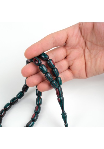 Kafur Ağacı Kapsül Kesim 10x14mm Tesbih Çok Renkli