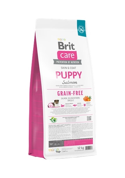 Brit Care Deri Ve Tüy Hassasiyeti Olan Yavru Köpekler İçin, Tahılsız, Somonlu Kuru Mama 12 Kg