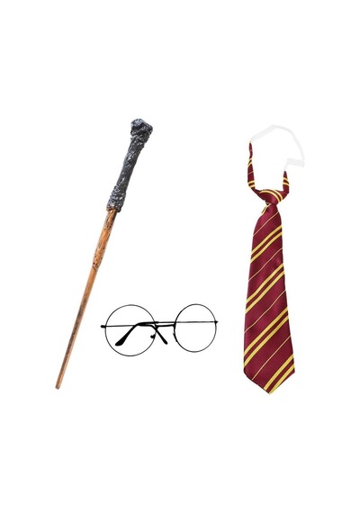 Harry Potter Asa Gözlük Kravat Kostüm Seti Cadılar Bayramı Parti Aksesuarı