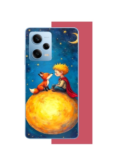 Redmi Note 12 Pro 5g Uyumlu Küçük Prens5 Baskılı Silikon Kılıf Renkli