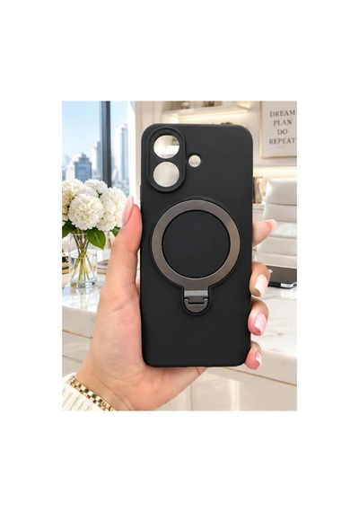 Poco X8 Pro İle Uyumlu 360 Derece Dönebilen Kalın Metal Magsafe Halka Stantlı İçi Kadife Korumalı Ultra Lüx Premium Silikon Kılıf Siyah Poco X8 Pro İle Uyumlu 360 Derece Dönebilen Kalın Metal Magsafe Halka Stantlı İçi Kadife Korumalı Ultra Lüx Premium Silikon Kılıf Siyah