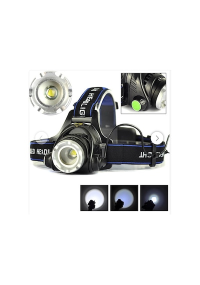 Boruit Led Kafa Feneri 2000lm Xm-L T6 2000 Lumens 3 Modlu