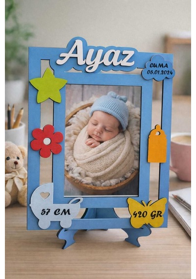 Resim Çerçevesi Kişiye Özel Bebek Özel Gibi Bir Anı Hediyesi İsteğe Bağlı Renk