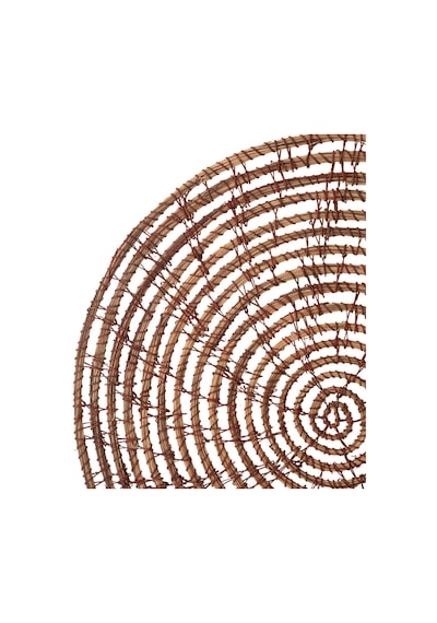 Mudo Home Palm Rıva Yuvarlak Amerikan Servisi 35cm Kahverengi