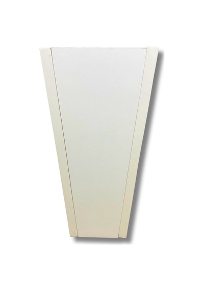 Cihan Çiçekçilik Beyaz Ahşap Mdf Vazo Saksı 19x19x38 Cm Iç Mekan Saksısı Çok Renkli