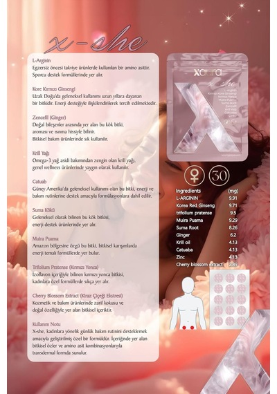 Xaura Global X-she 30'lu Transdermal Bant